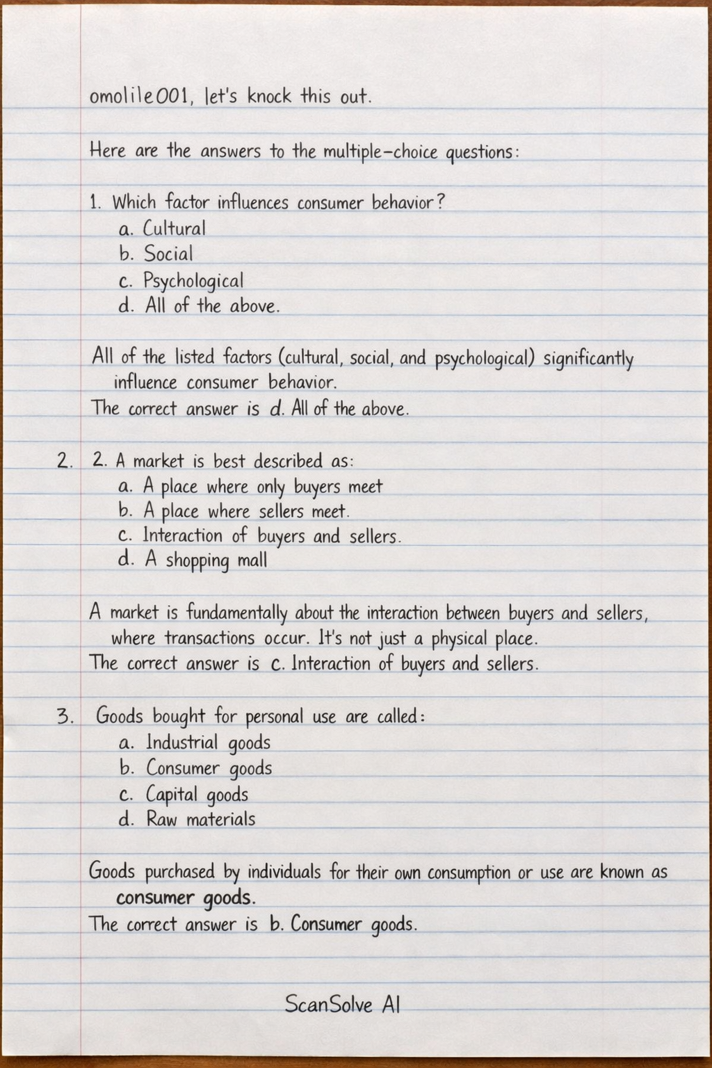 Handwritten step-by-step solution preview