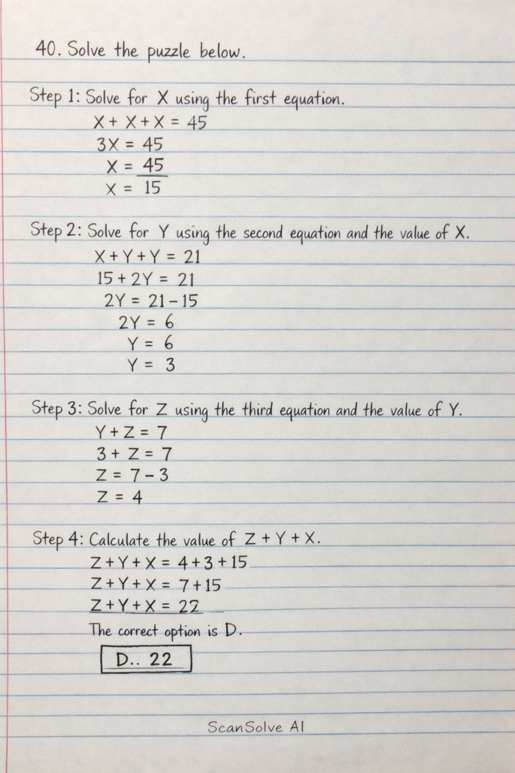 Handwritten step-by-step solution preview