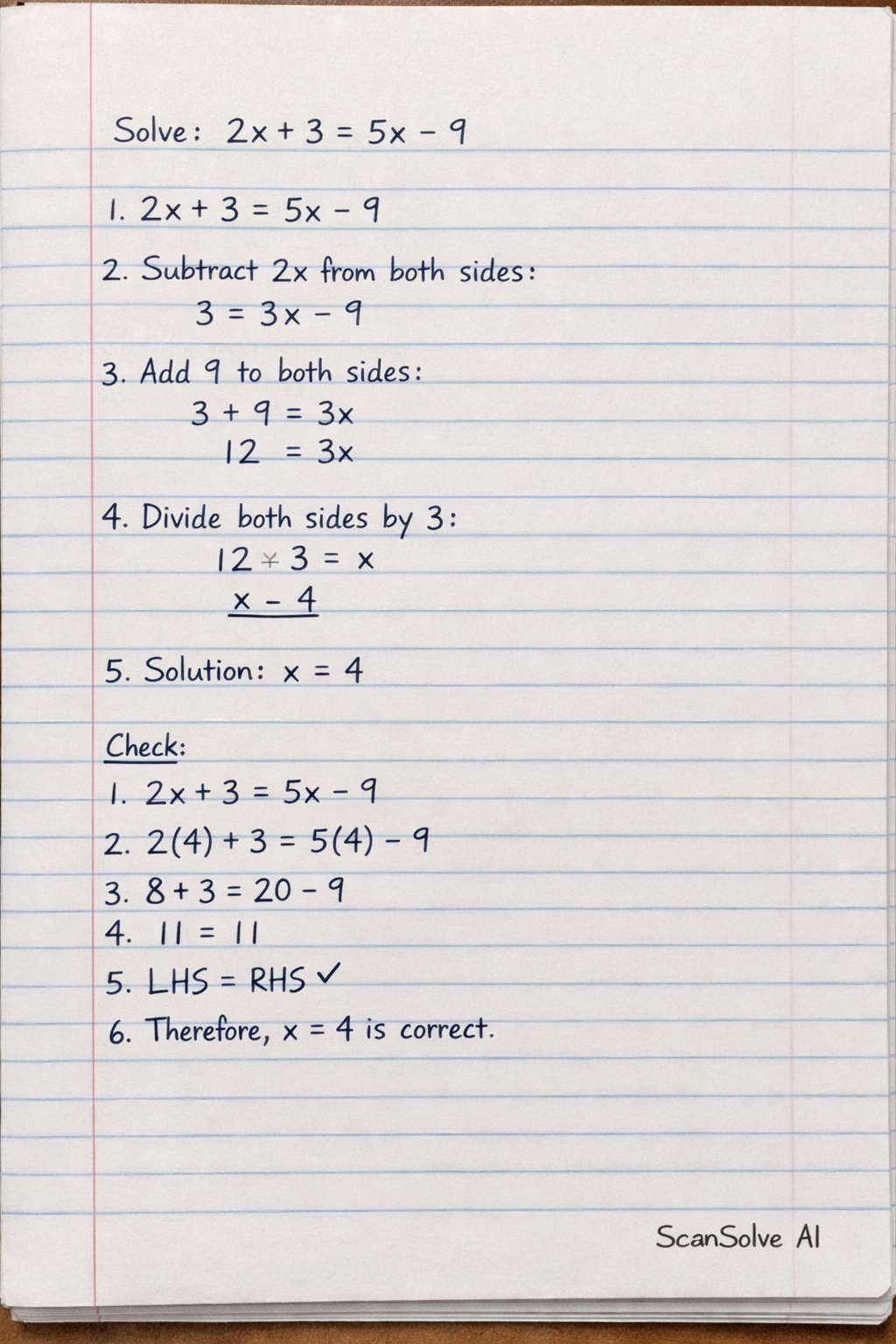 Handwritten step-by-step solution preview