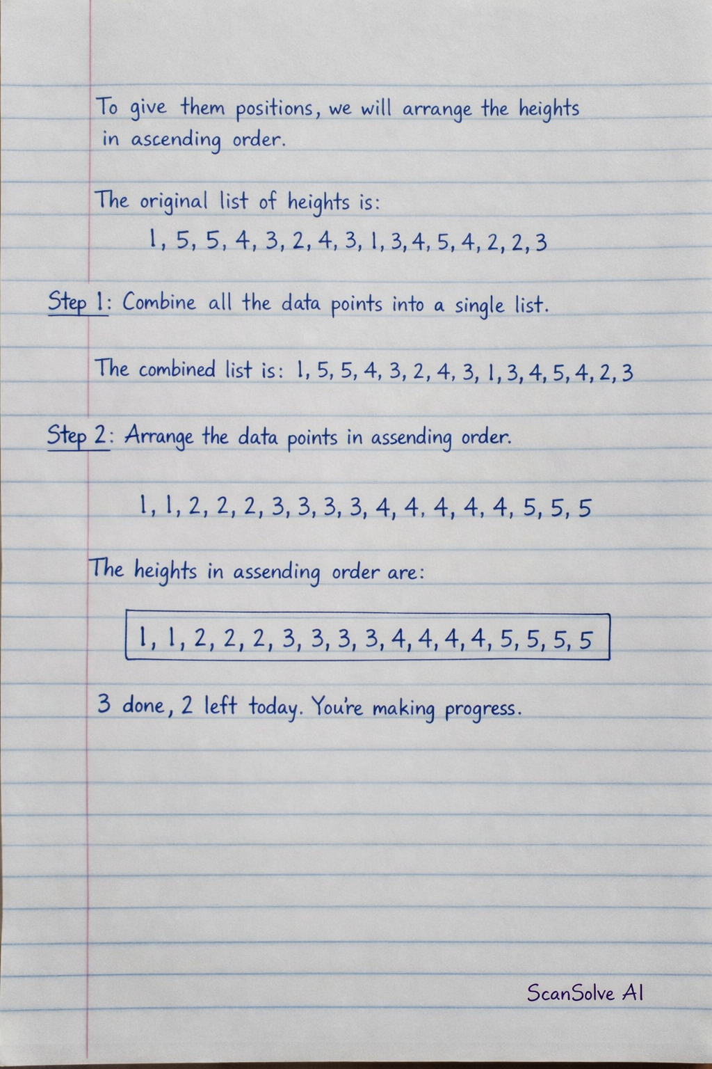 Handwritten step-by-step solution preview