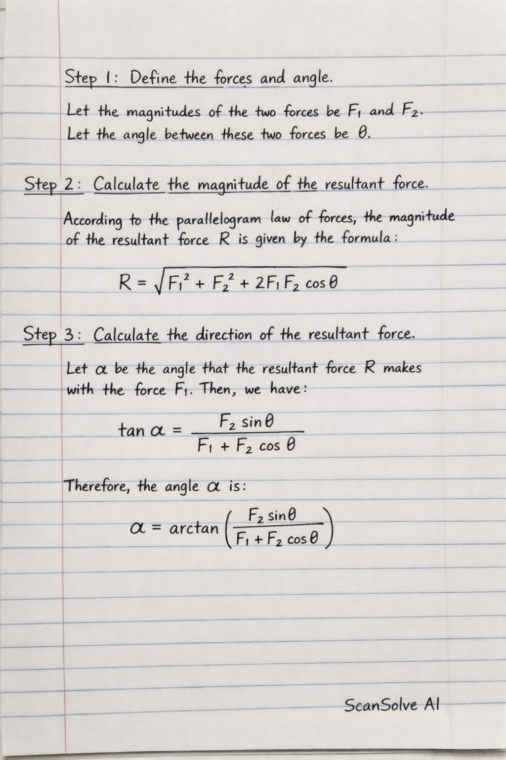 Handwritten step-by-step solution preview
