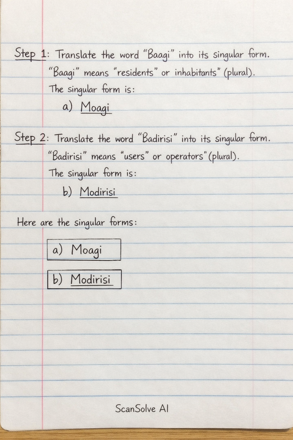Handwritten step-by-step solution preview