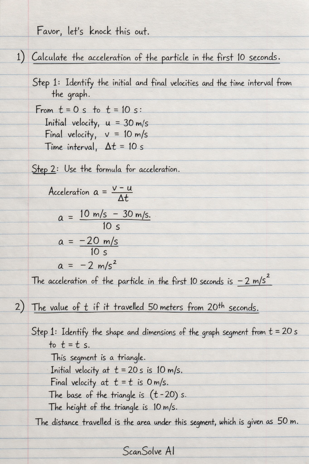 Handwritten step-by-step solution preview