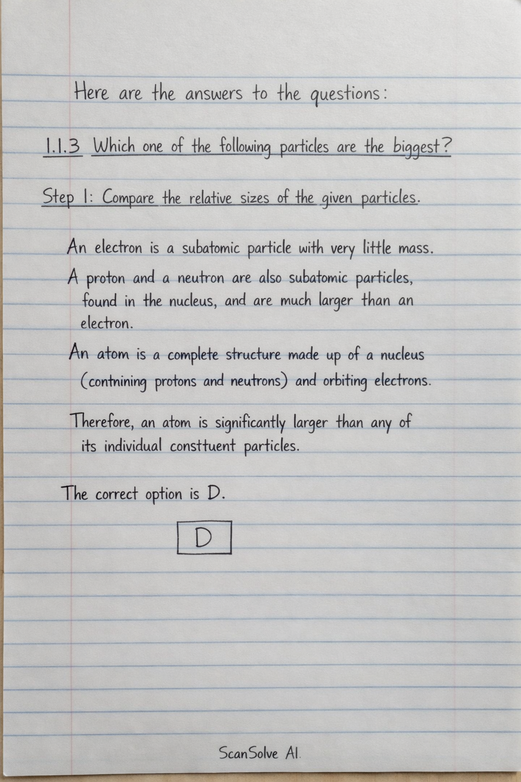 Handwritten step-by-step solution preview