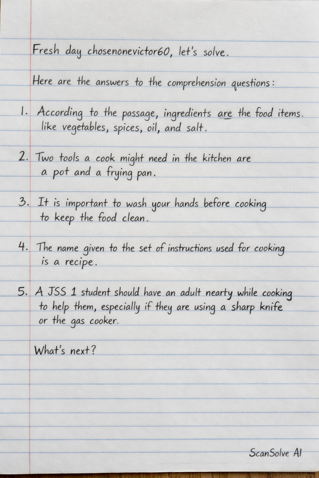 Handwritten step-by-step solution preview