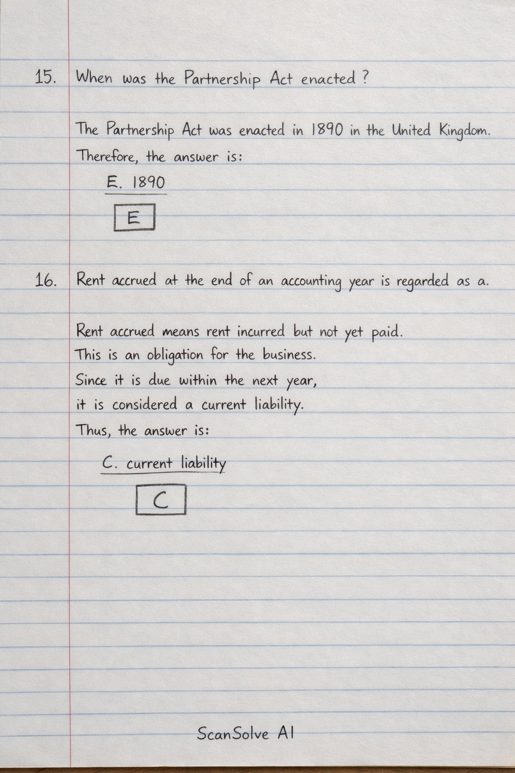 Handwritten step-by-step solution preview