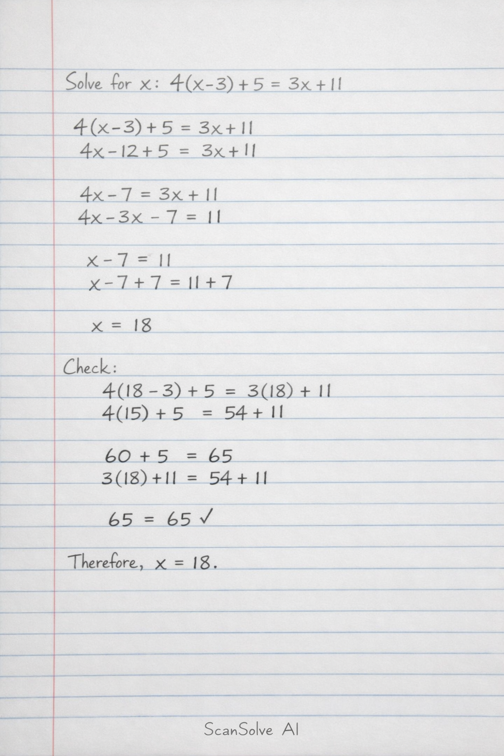 Handwritten step-by-step solution preview
