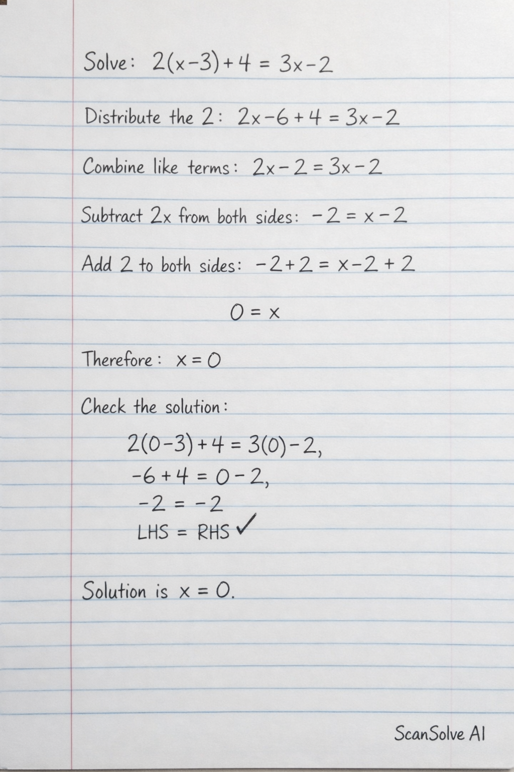Handwritten step-by-step solution preview