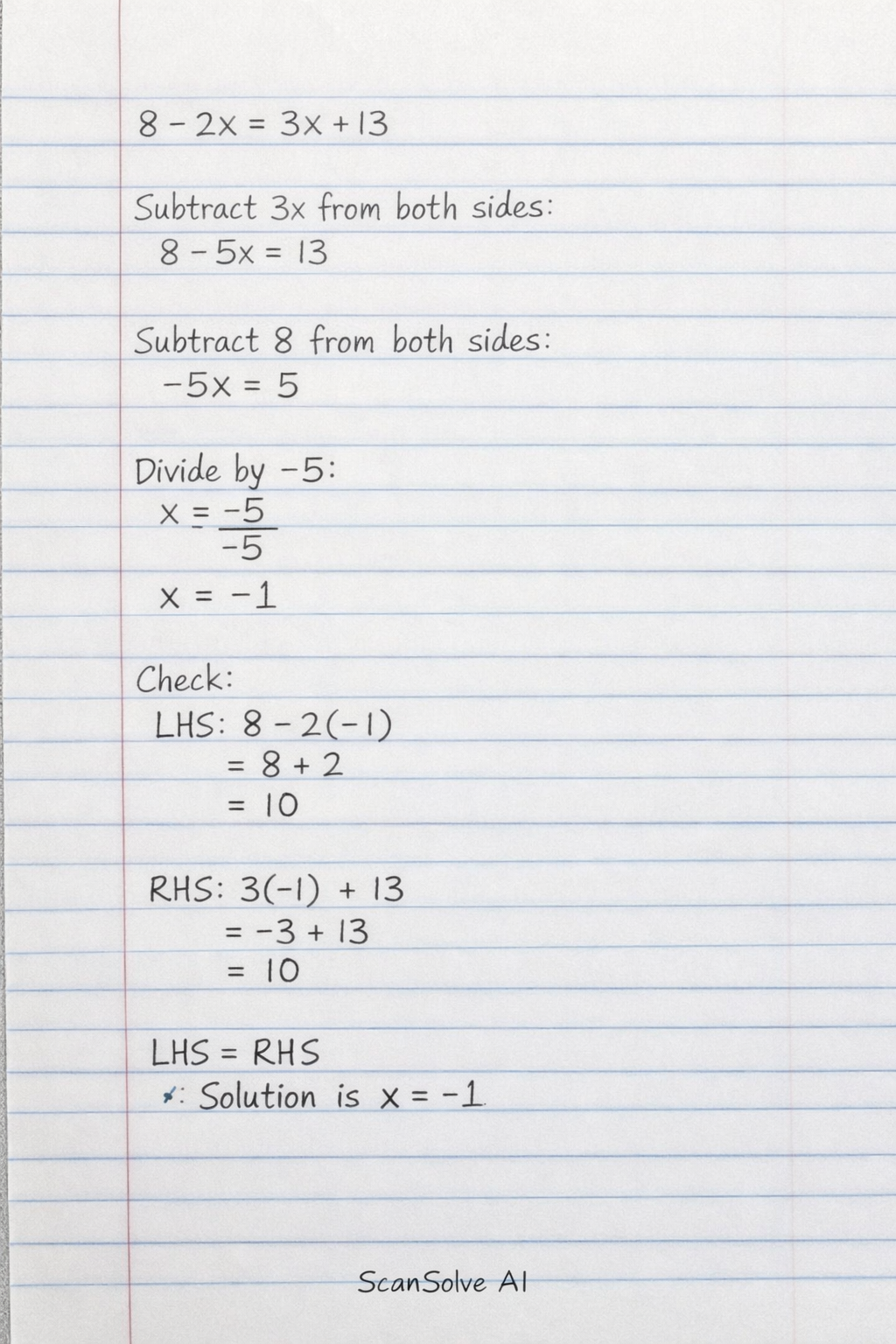 Handwritten step-by-step solution preview