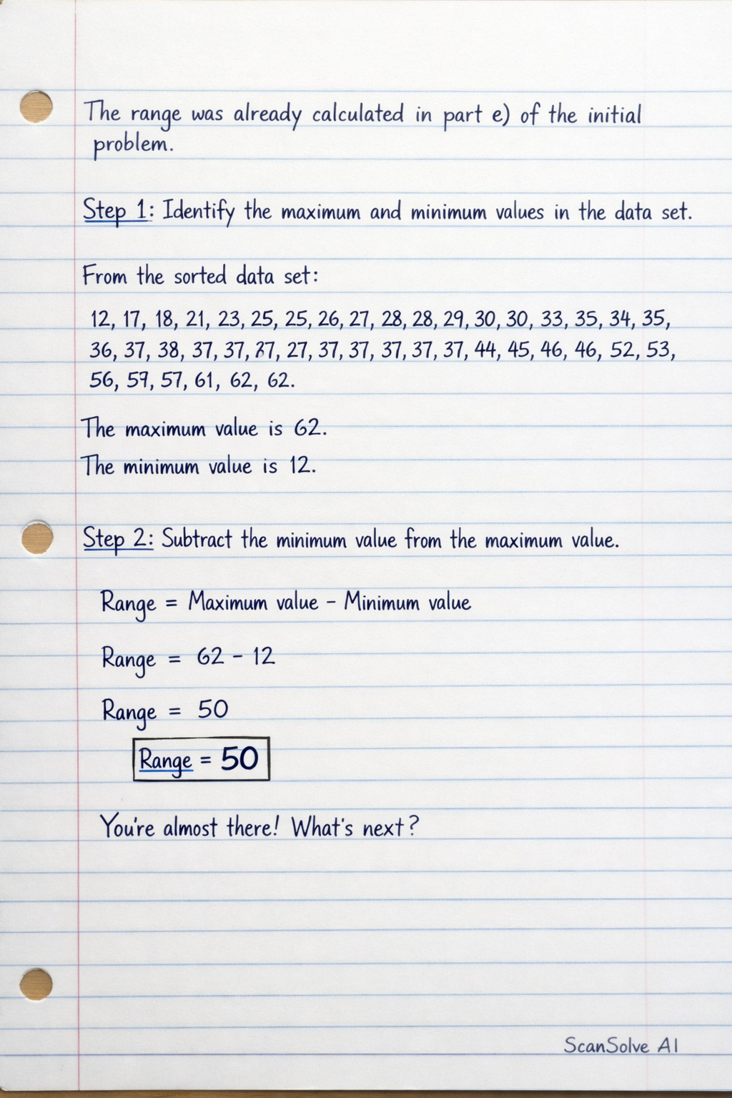 Handwritten step-by-step solution preview