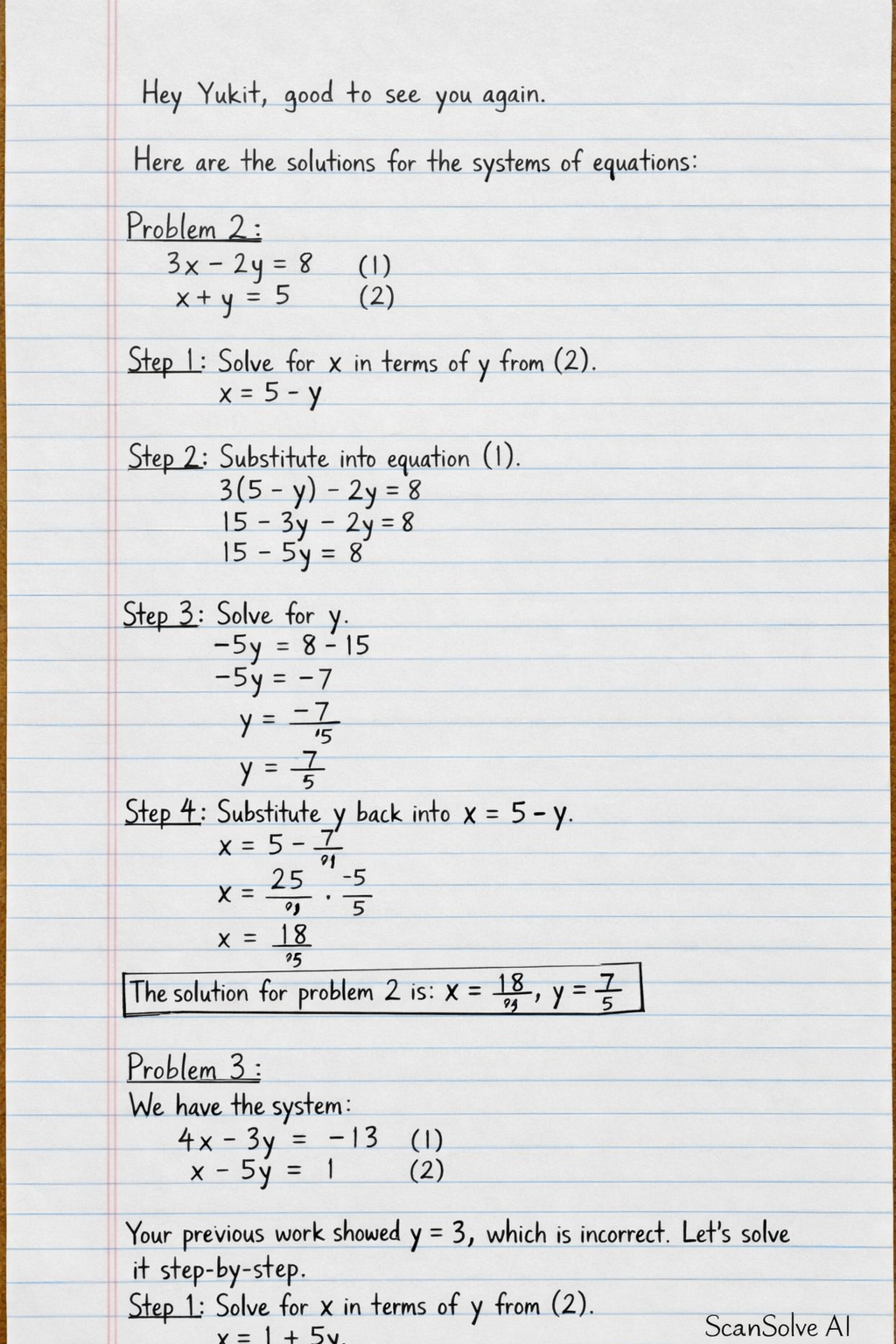 Handwritten step-by-step solution preview