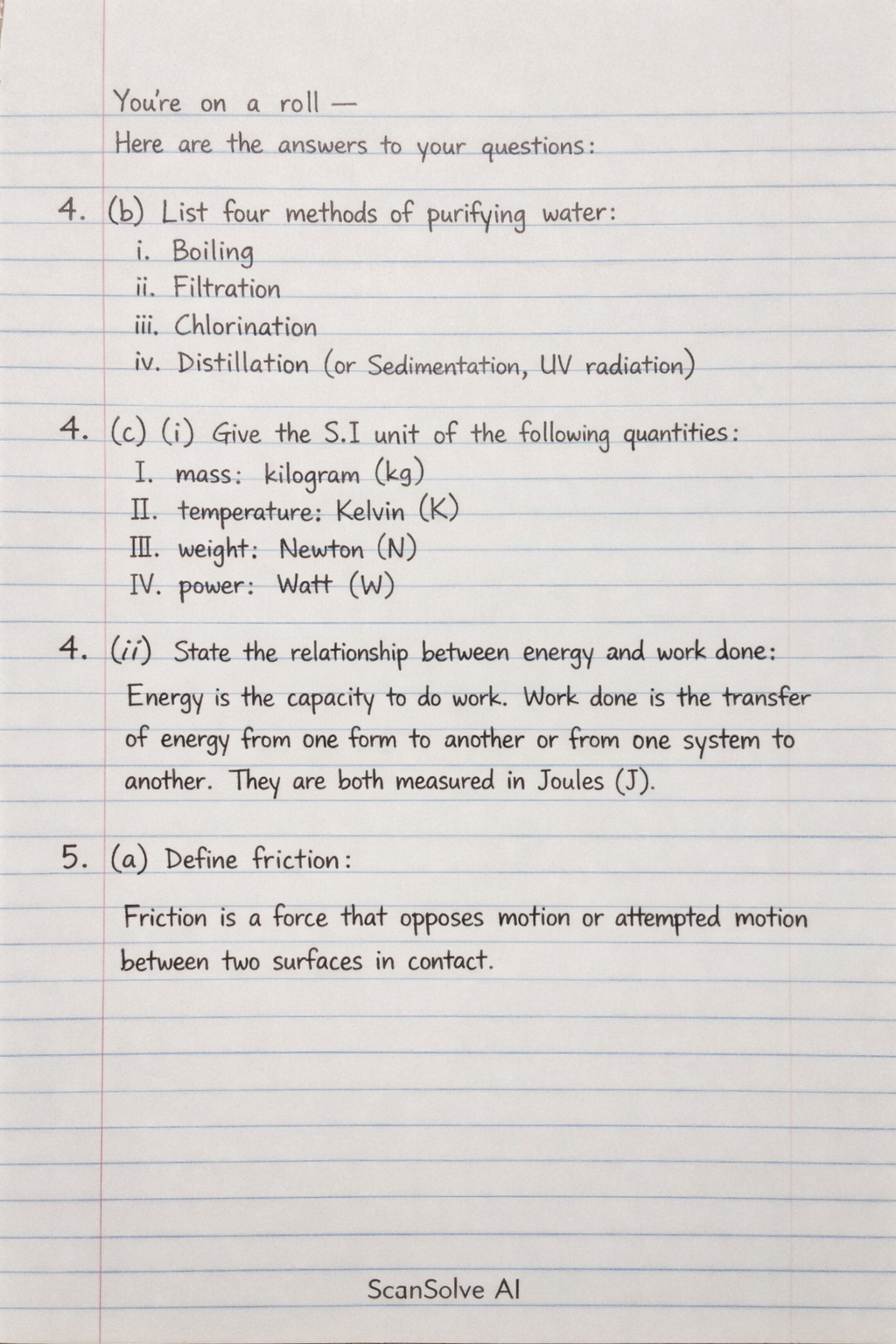 Handwritten step-by-step solution preview