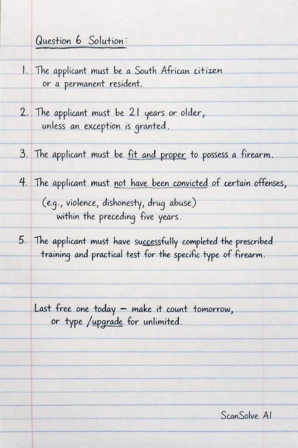 Handwritten step-by-step solution preview