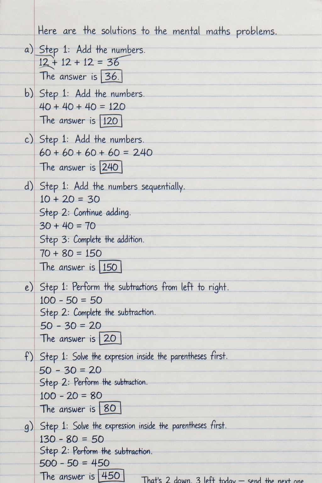 Handwritten step-by-step solution preview