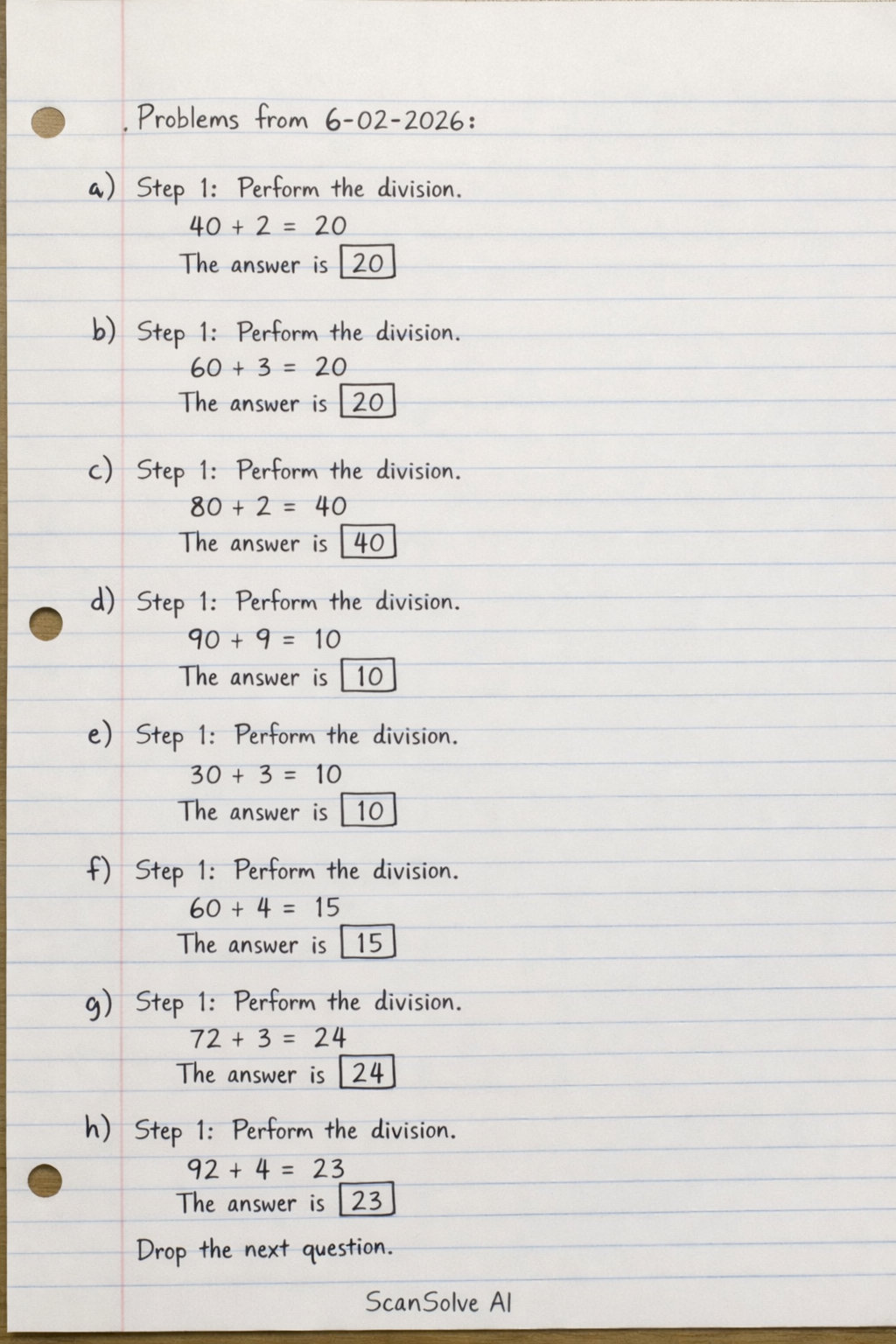 Handwritten step-by-step solution preview
