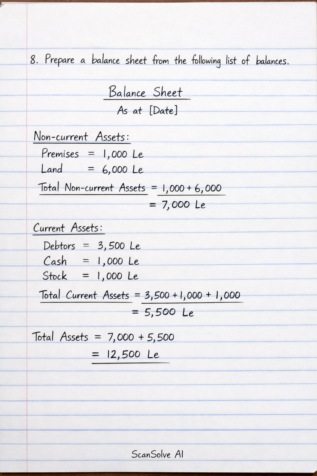 Handwritten step-by-step solution preview