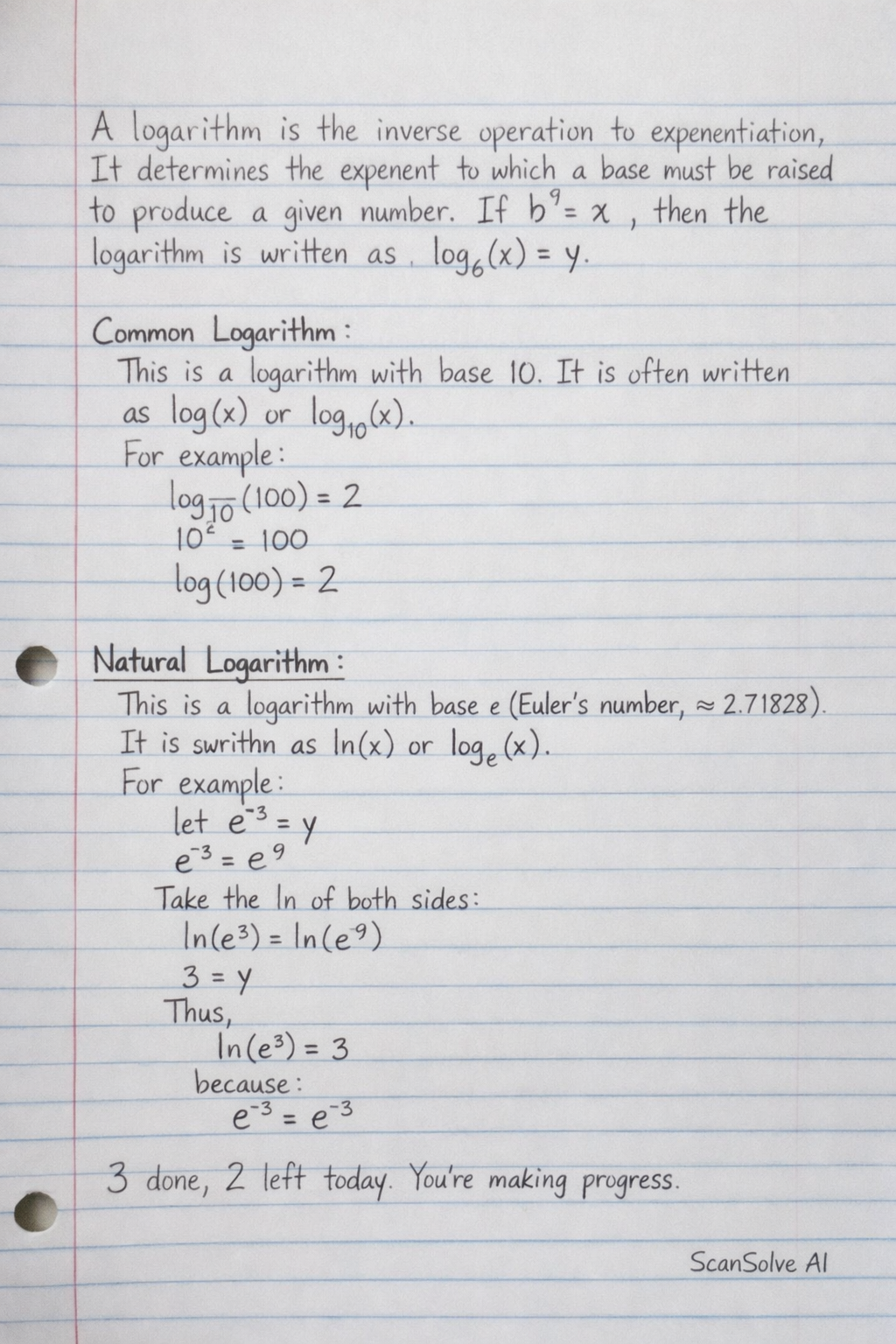 Handwritten step-by-step solution preview