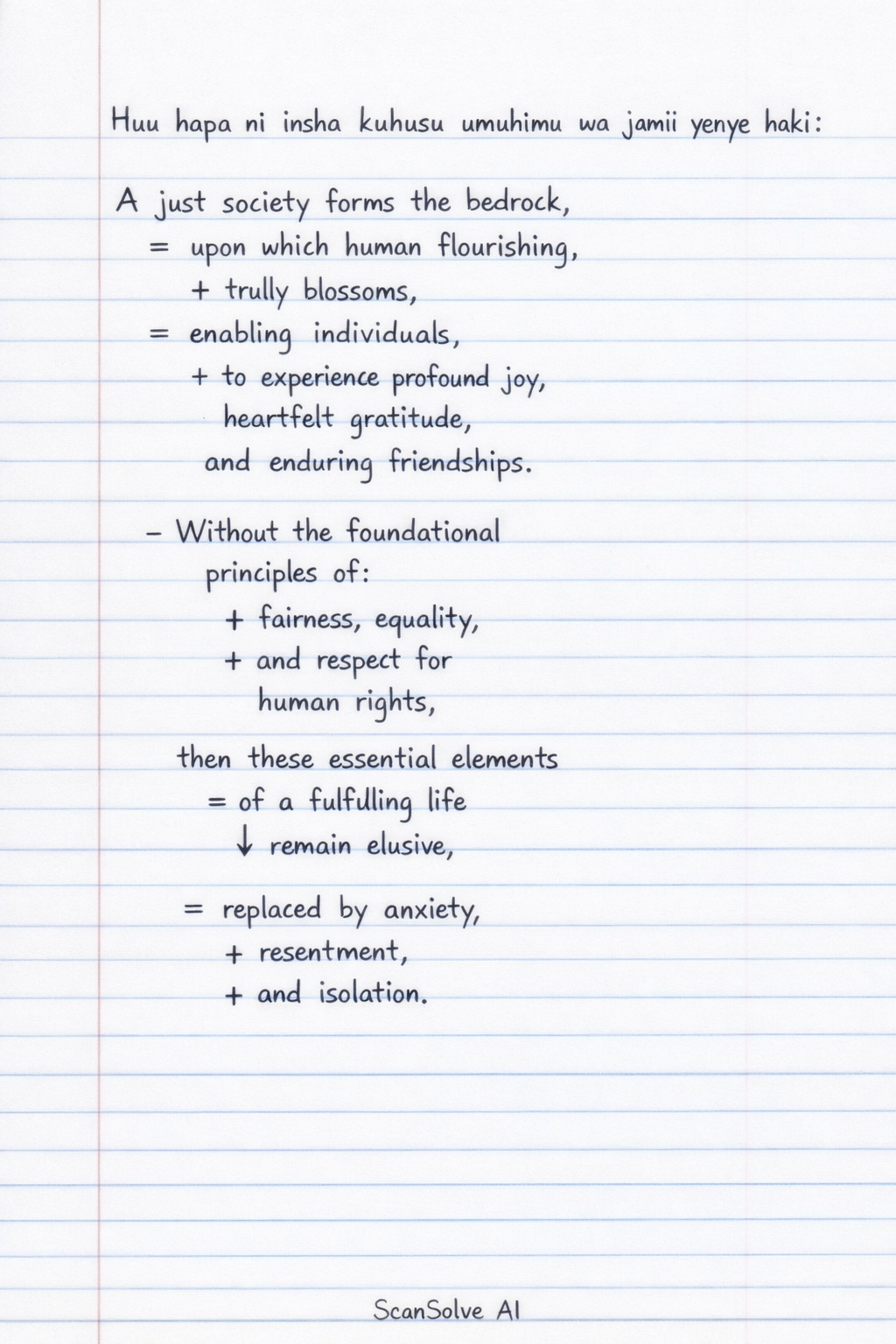 Handwritten step-by-step solution preview