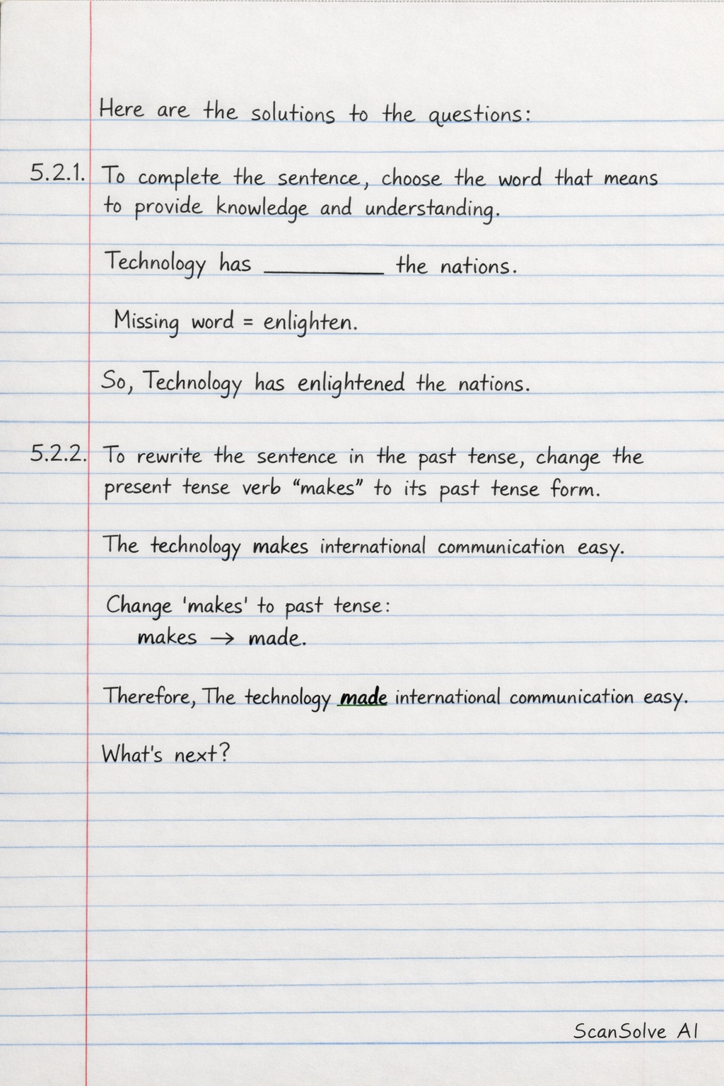 Handwritten step-by-step solution preview