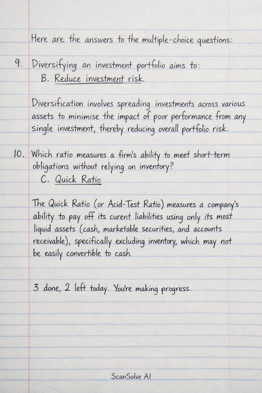 Handwritten step-by-step solution preview