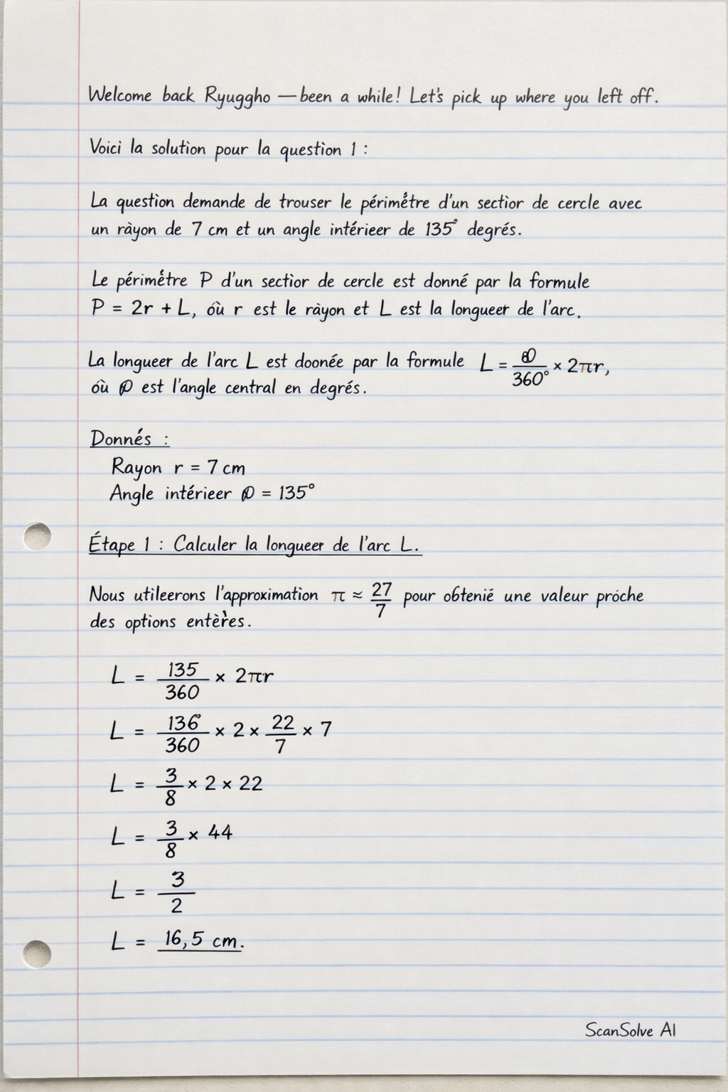 Handwritten step-by-step solution preview