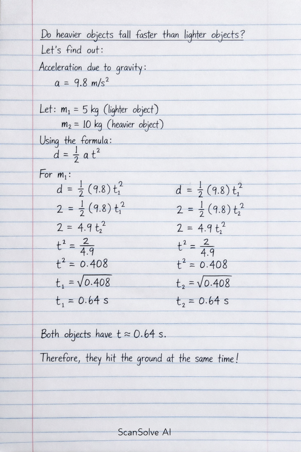 Handwritten step-by-step solution preview