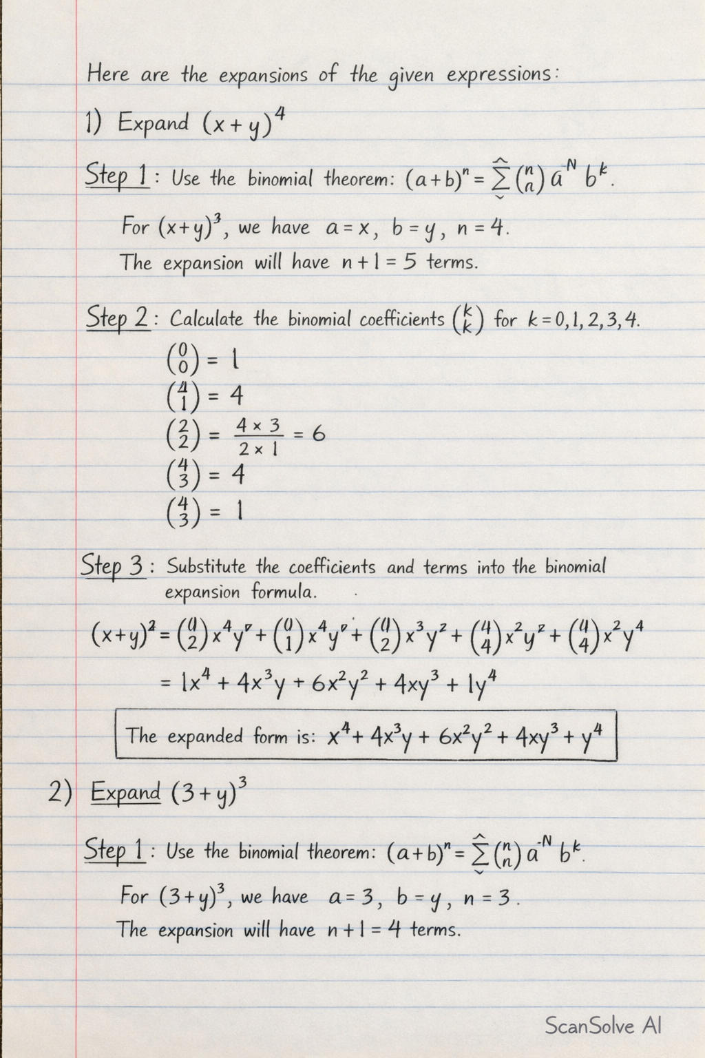 Handwritten step-by-step solution preview