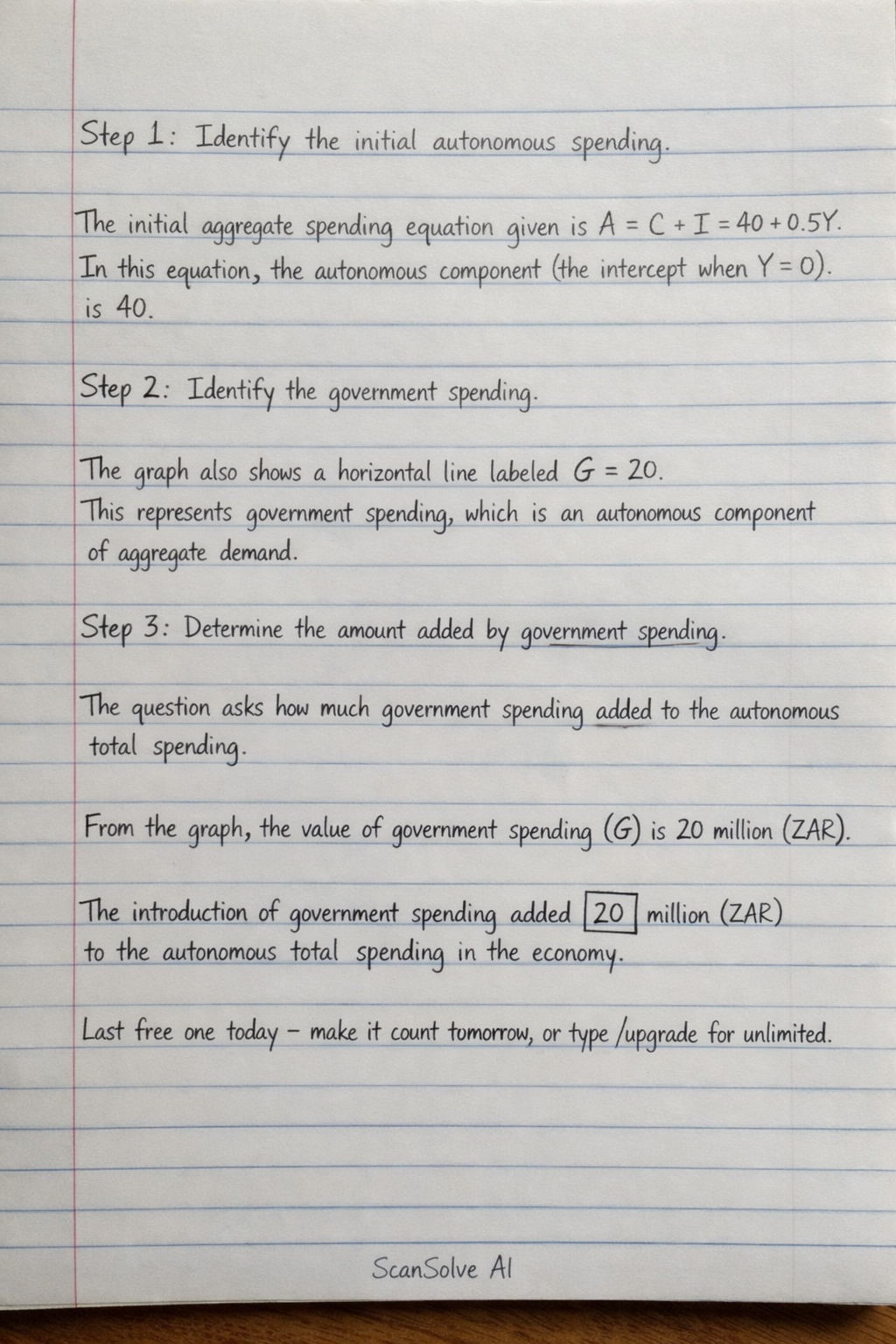 Handwritten step-by-step solution preview