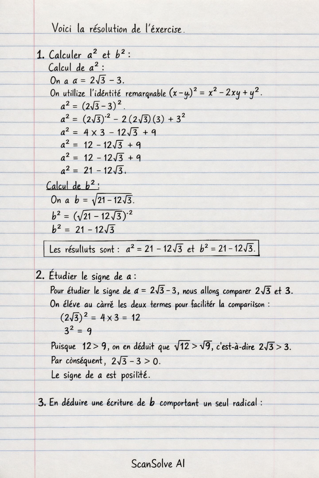 Handwritten step-by-step solution preview