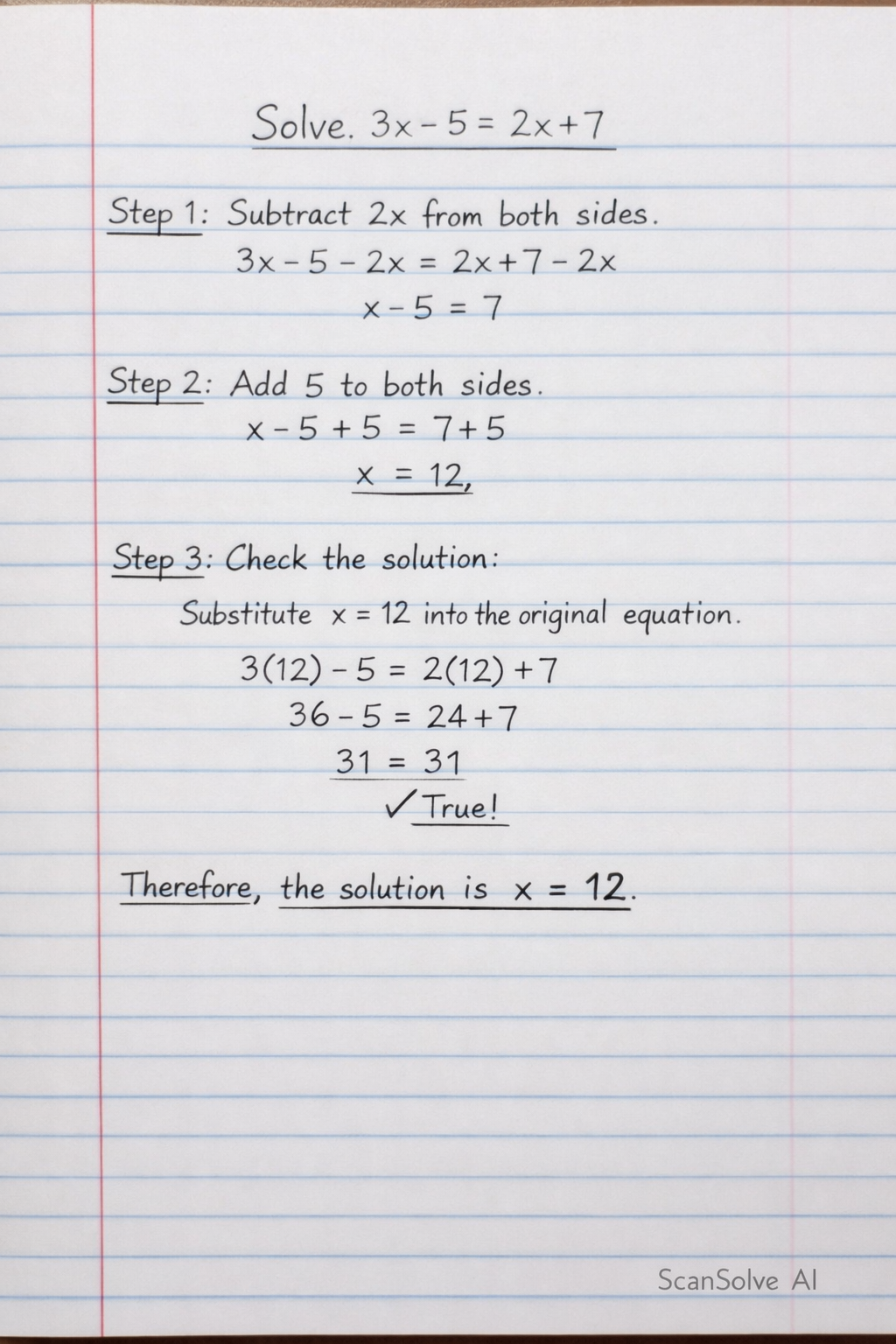Handwritten step-by-step solution preview