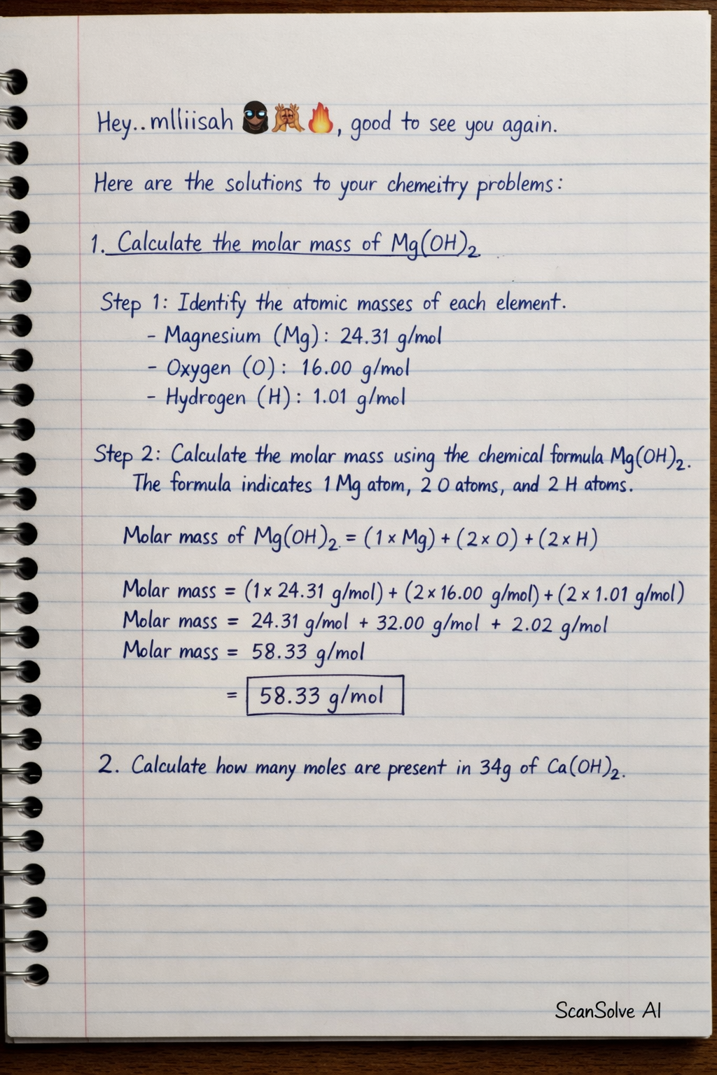 Handwritten step-by-step solution preview