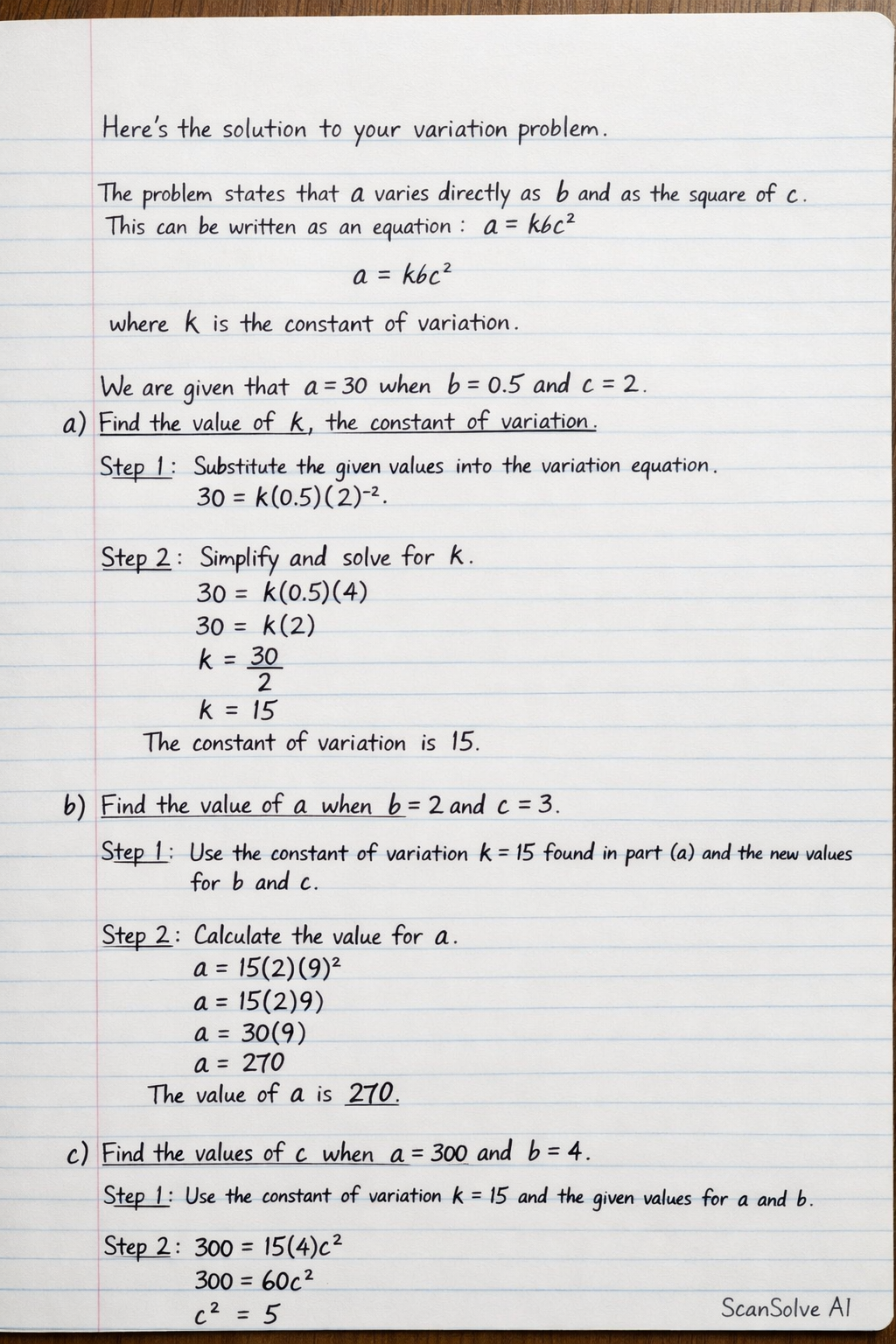 Handwritten step-by-step solution preview