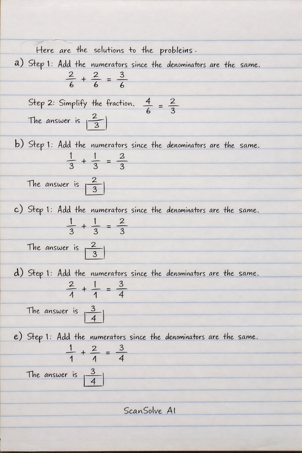 Handwritten step-by-step solution preview