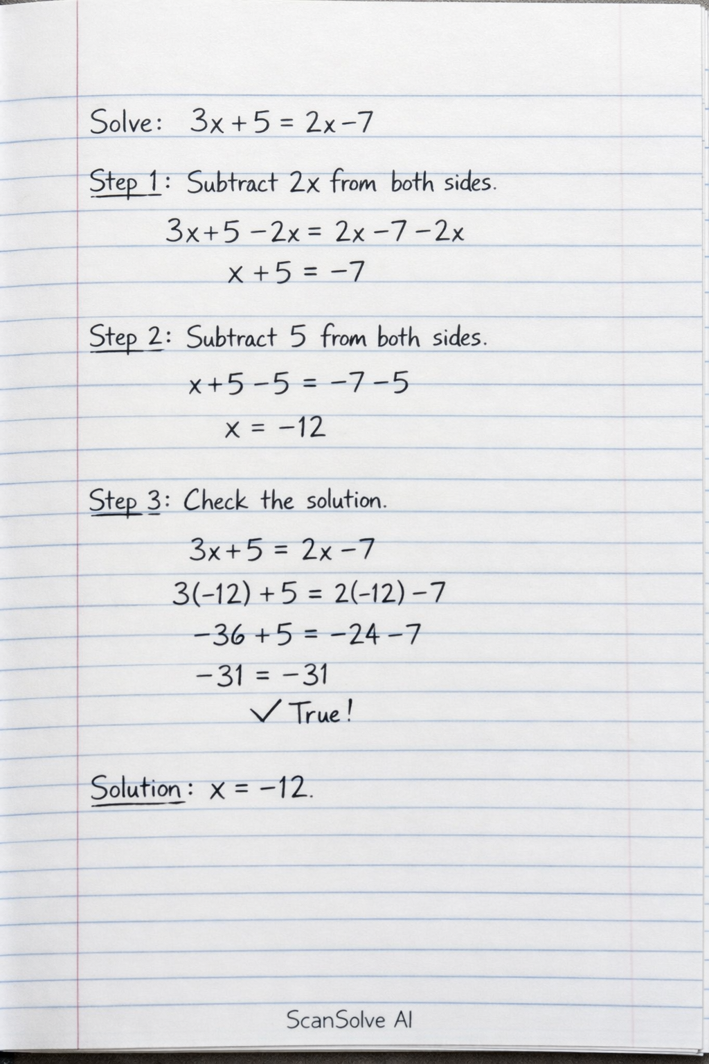 Handwritten step-by-step solution preview