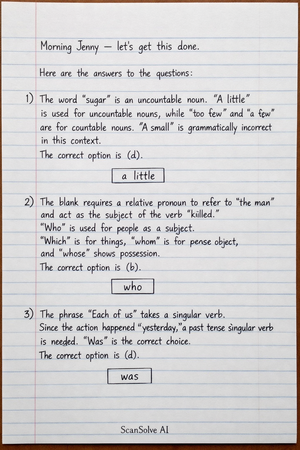 Handwritten step-by-step solution preview
