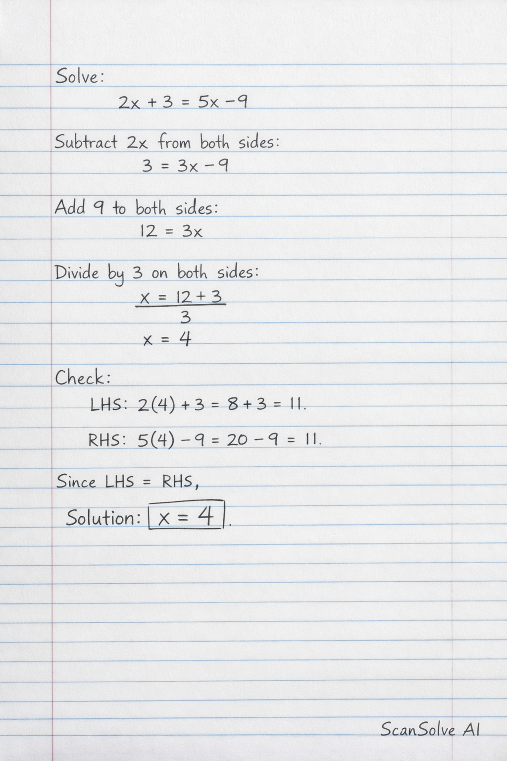 Handwritten step-by-step solution preview