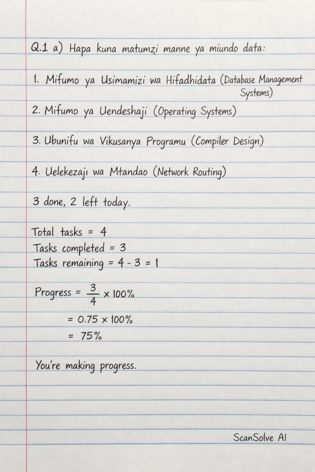 Handwritten step-by-step solution preview