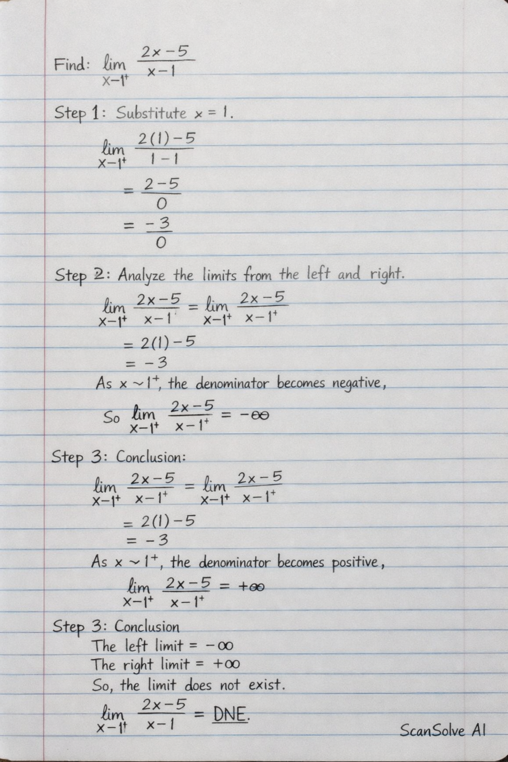Handwritten step-by-step solution preview