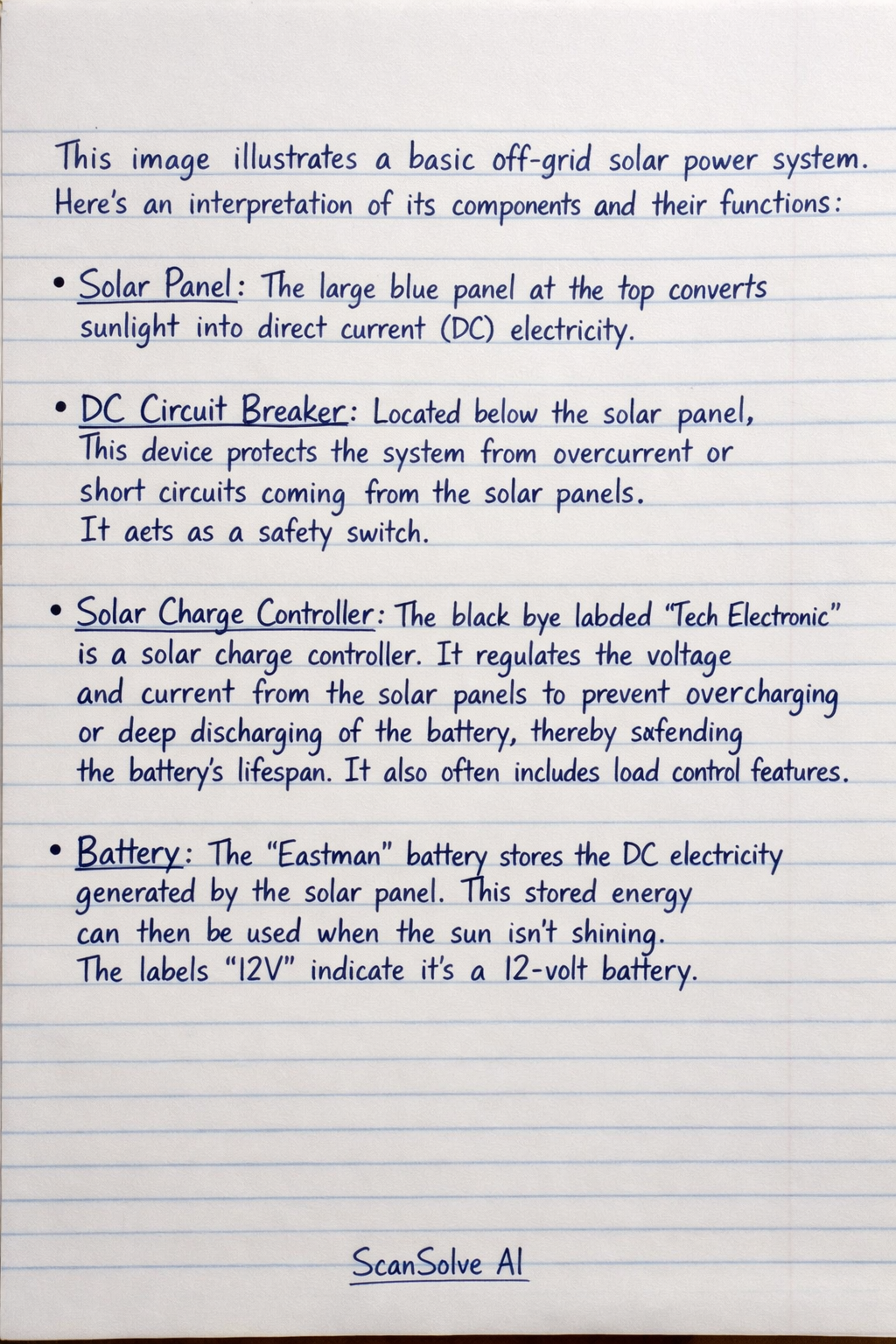Handwritten step-by-step solution preview