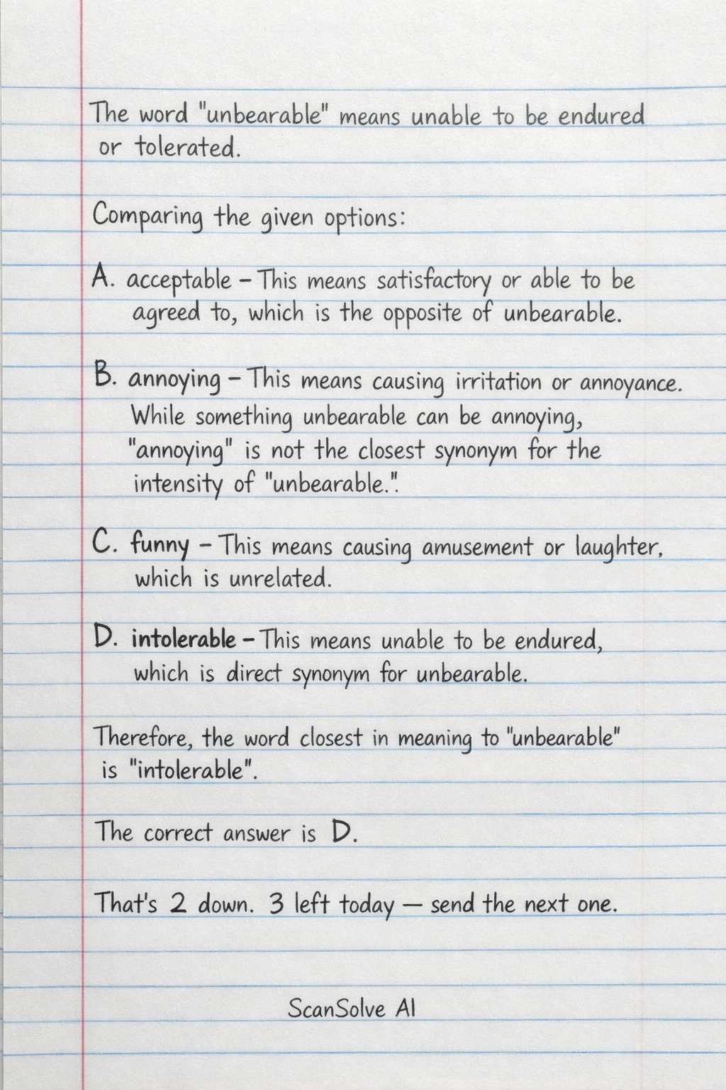 Handwritten step-by-step solution preview