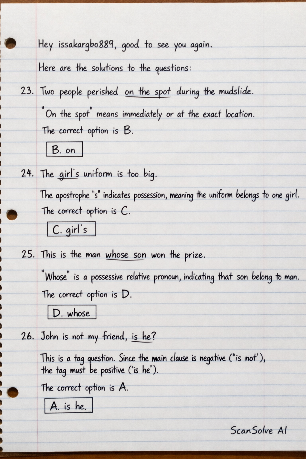 Handwritten step-by-step solution preview