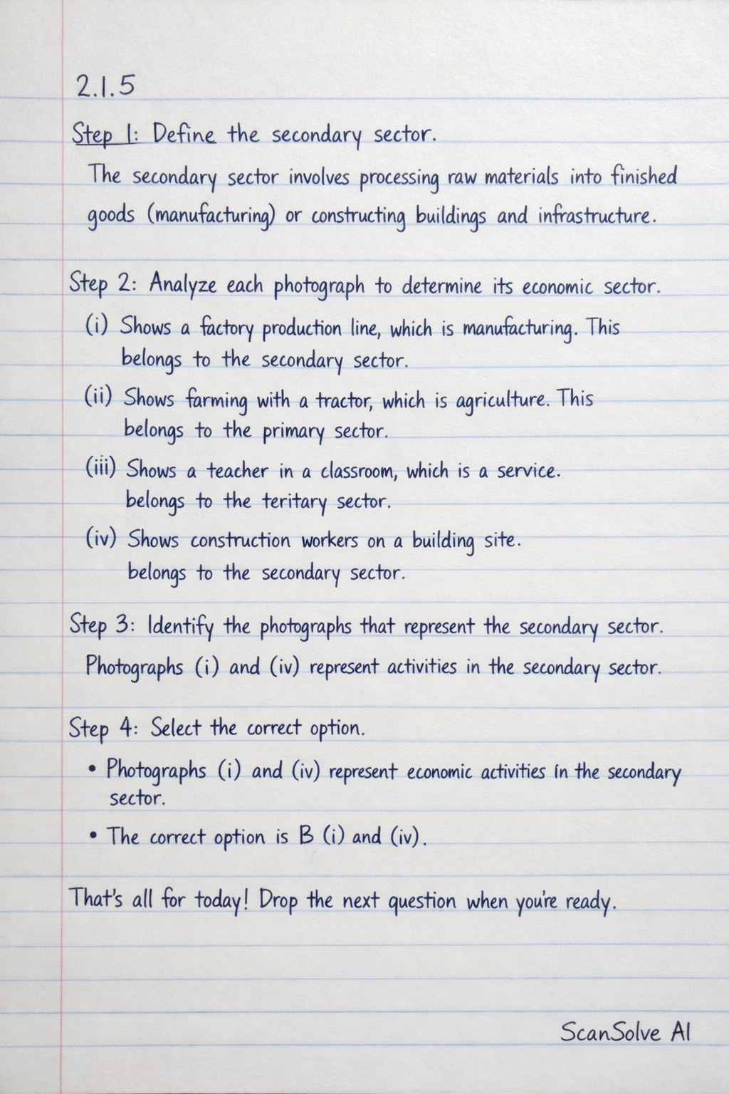Handwritten step-by-step solution preview