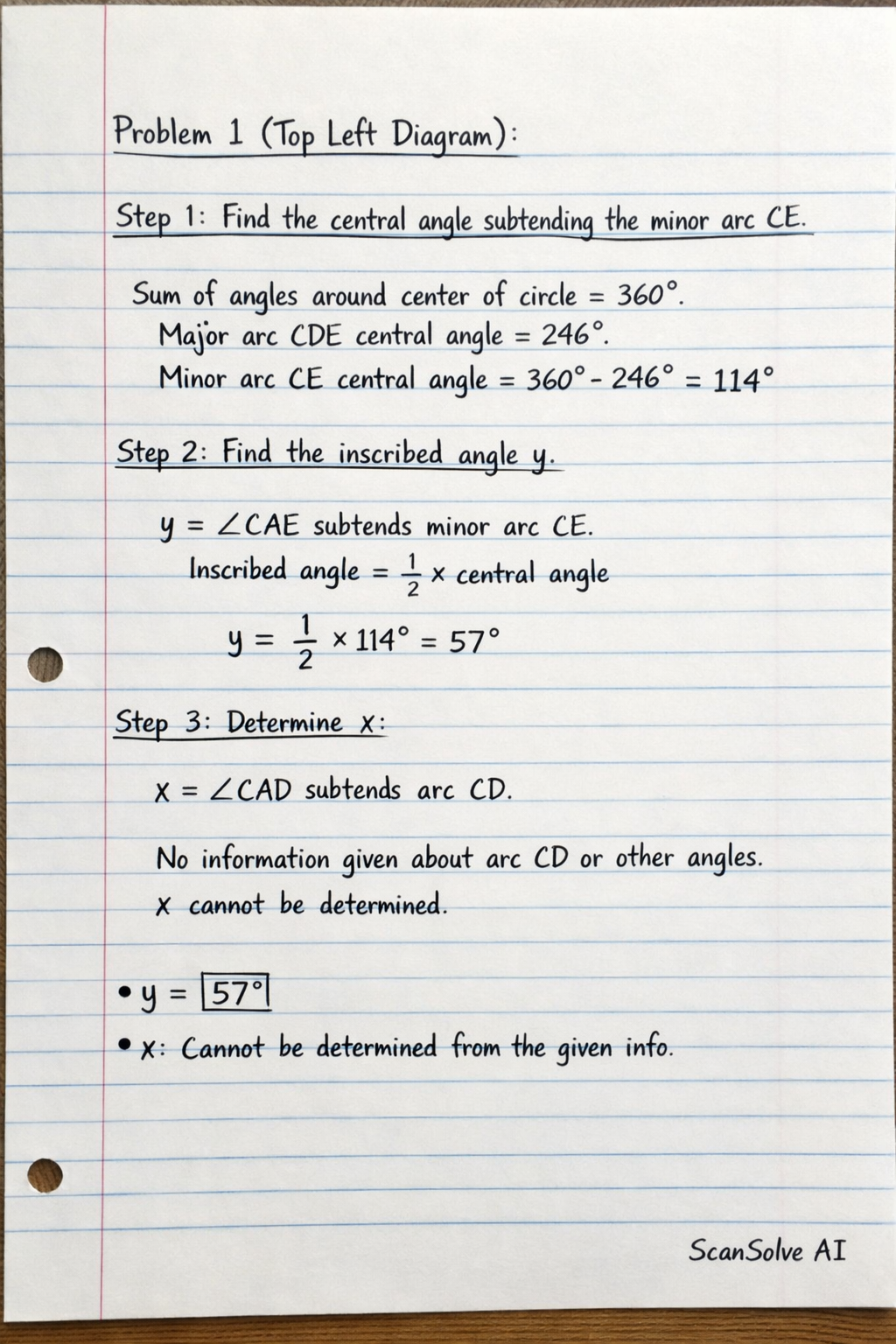 Handwritten step-by-step solution preview
