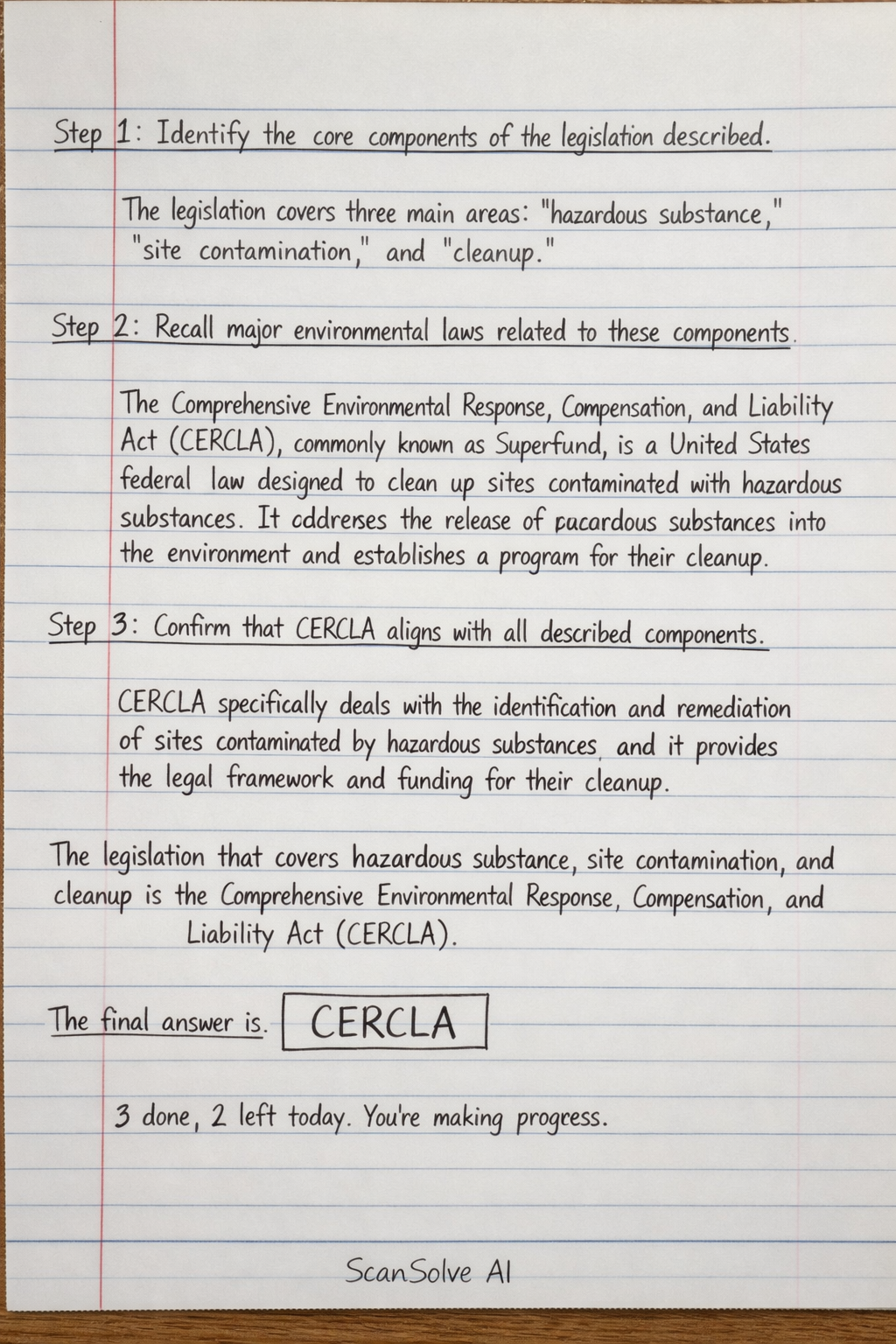 Handwritten step-by-step solution preview