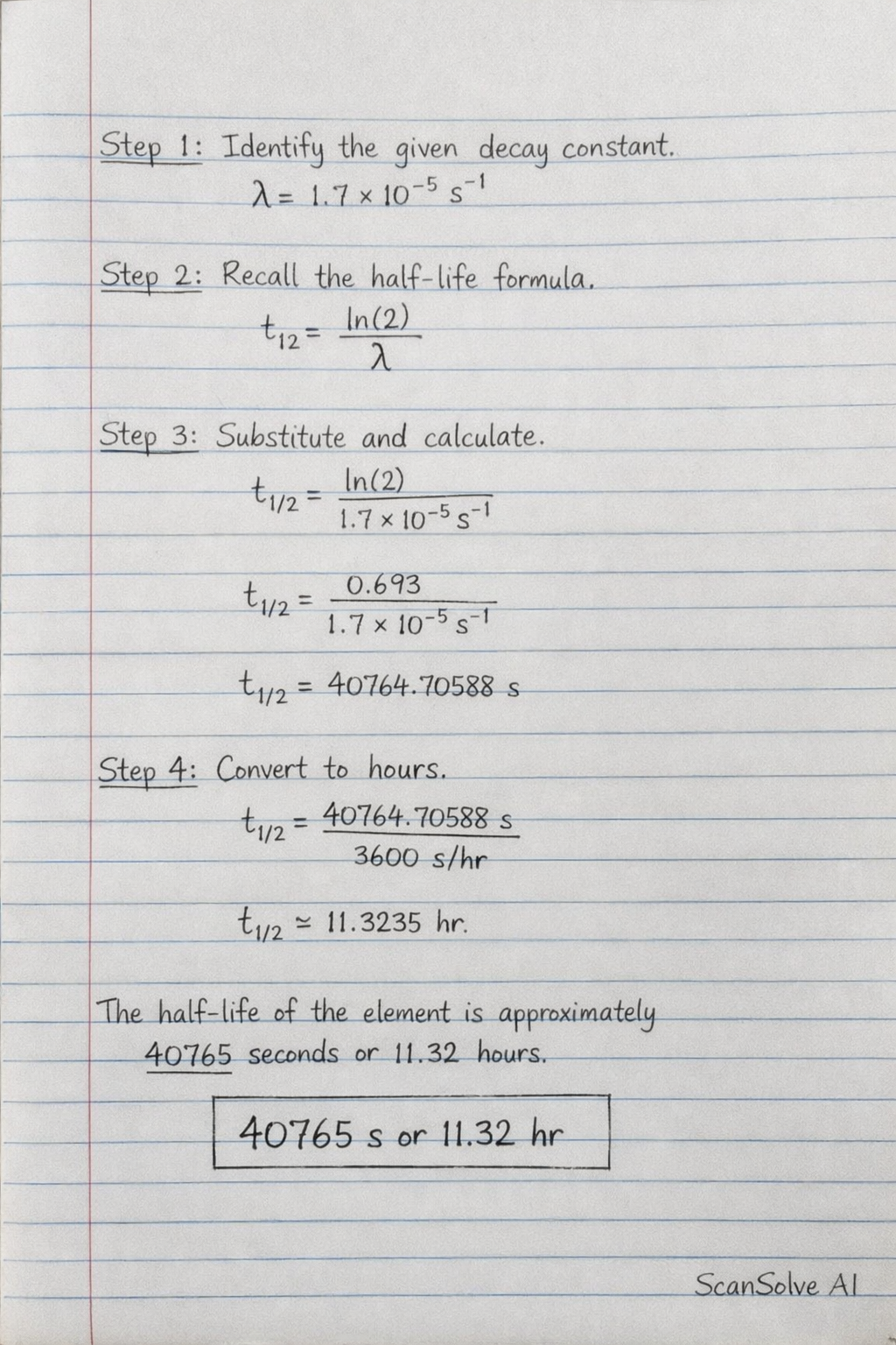 Handwritten step-by-step solution preview