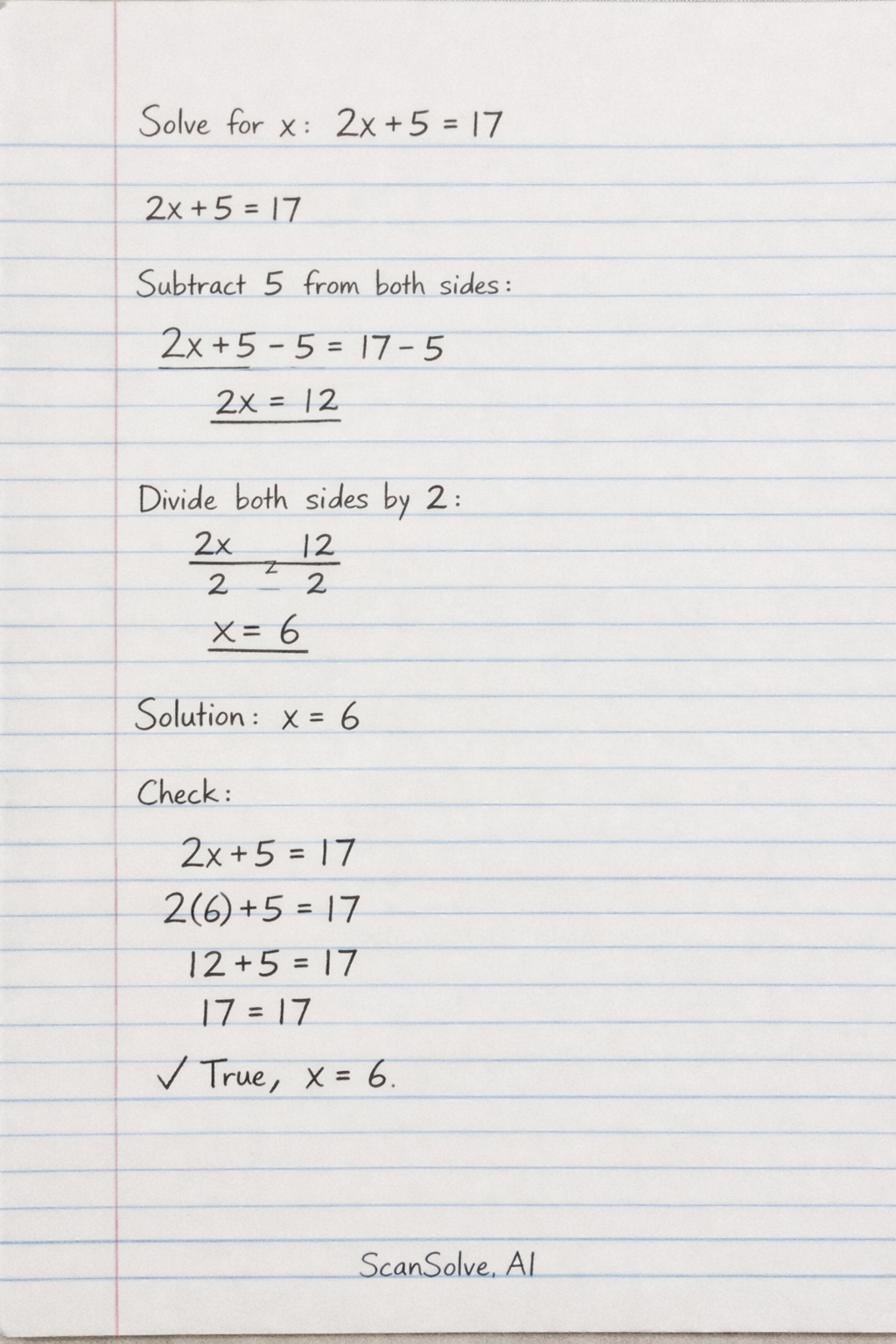 Handwritten step-by-step solution preview