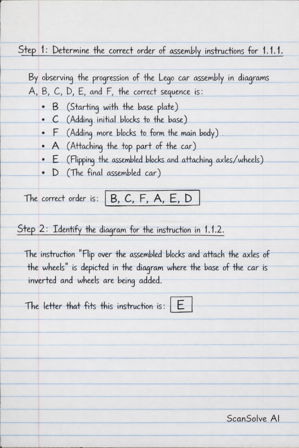 Handwritten step-by-step solution preview