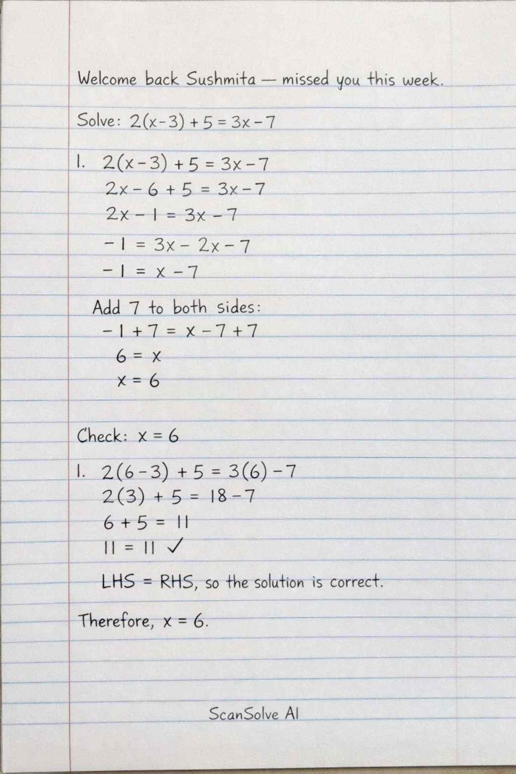 Handwritten step-by-step solution preview