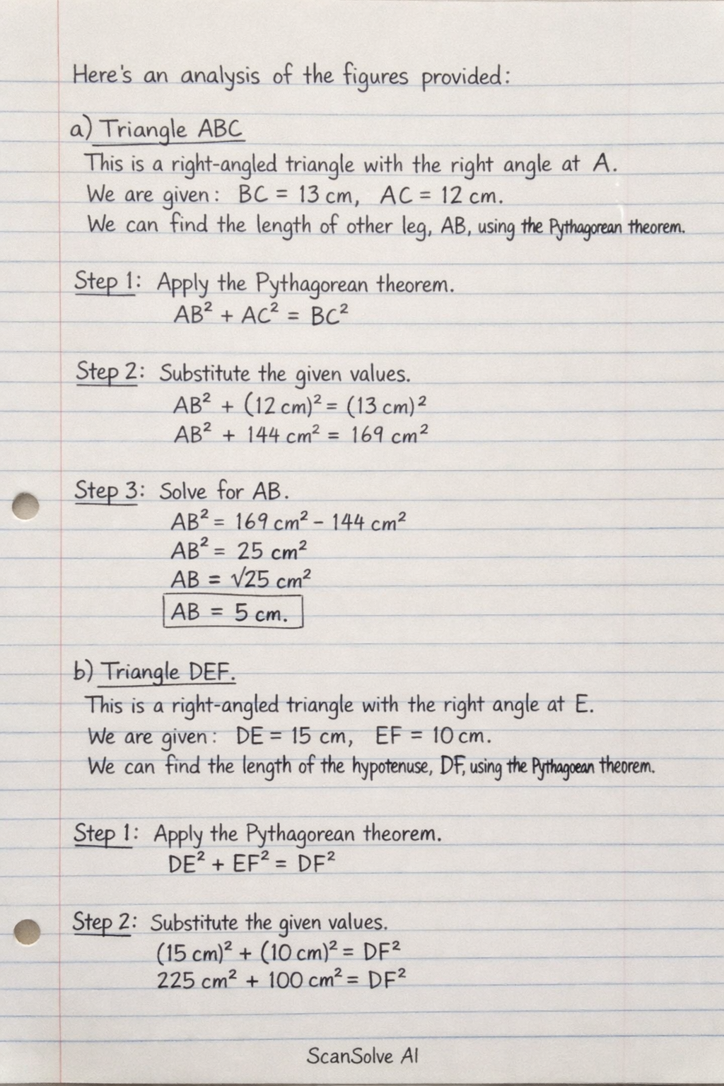 Handwritten step-by-step solution preview