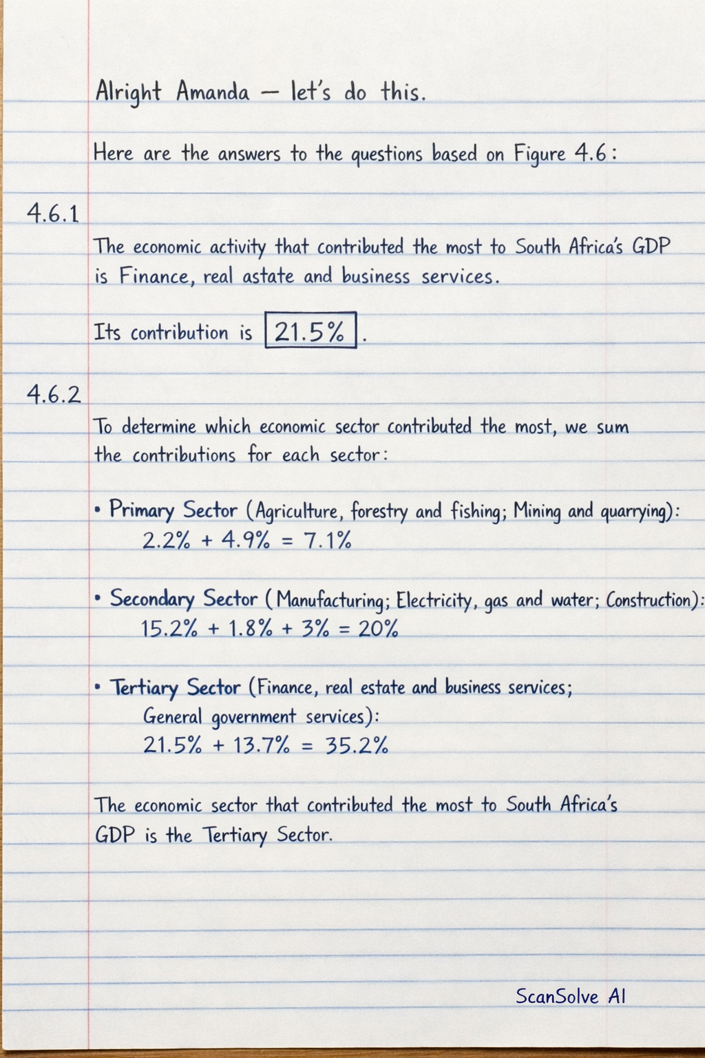 Handwritten step-by-step solution preview